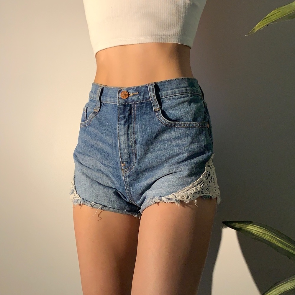 Zara high rise shorts